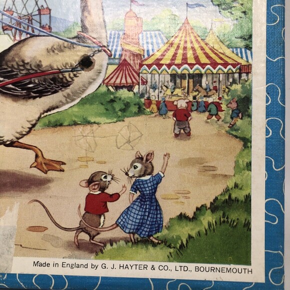 Victory Plywood Jig-Saw Puzzle Vintage 30 Piece Complete Animal Friends at Fair - Picture 7 of 16